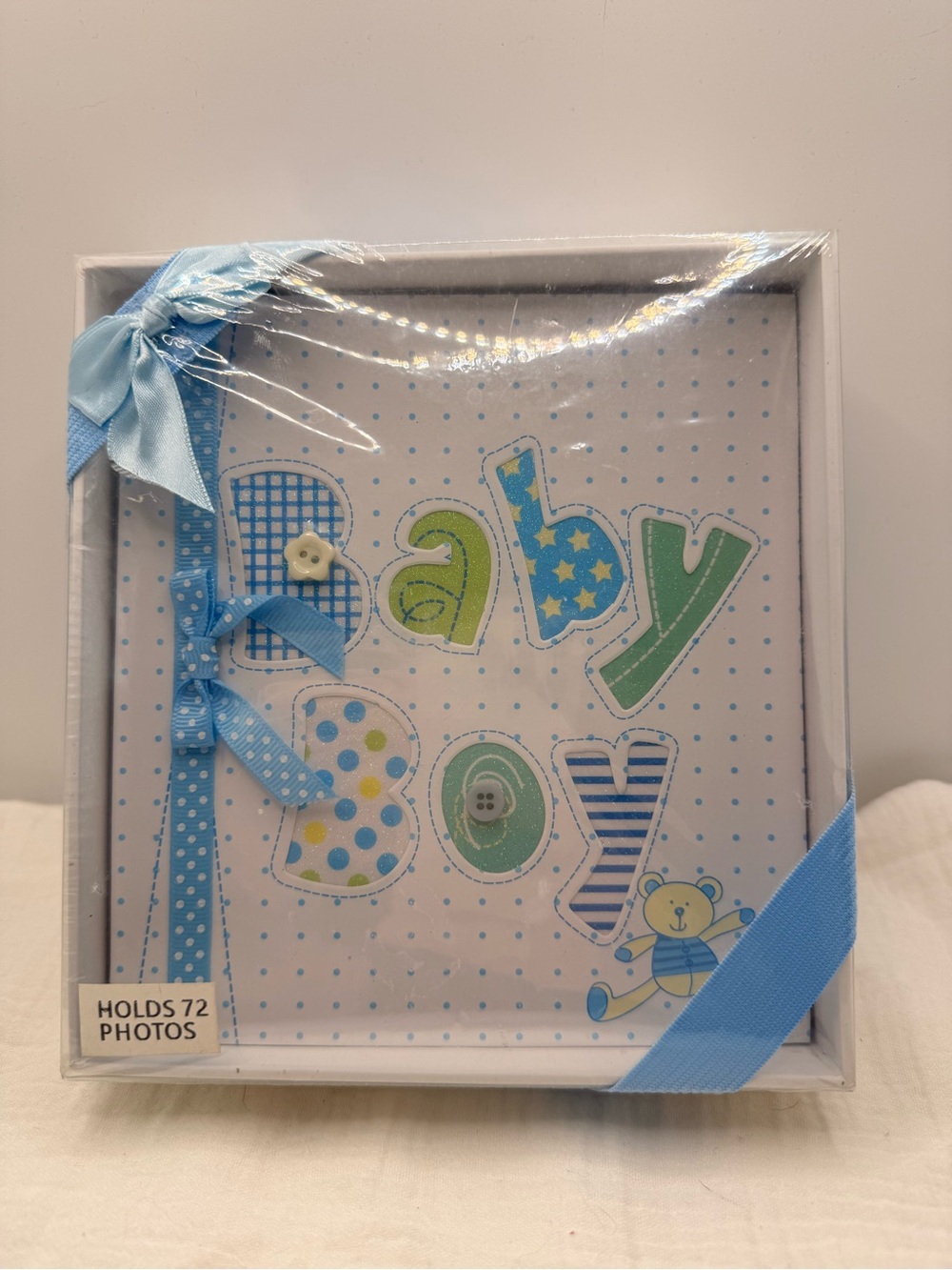 Baby Boy Photo Album - Blue Baby Boy Keepsake
